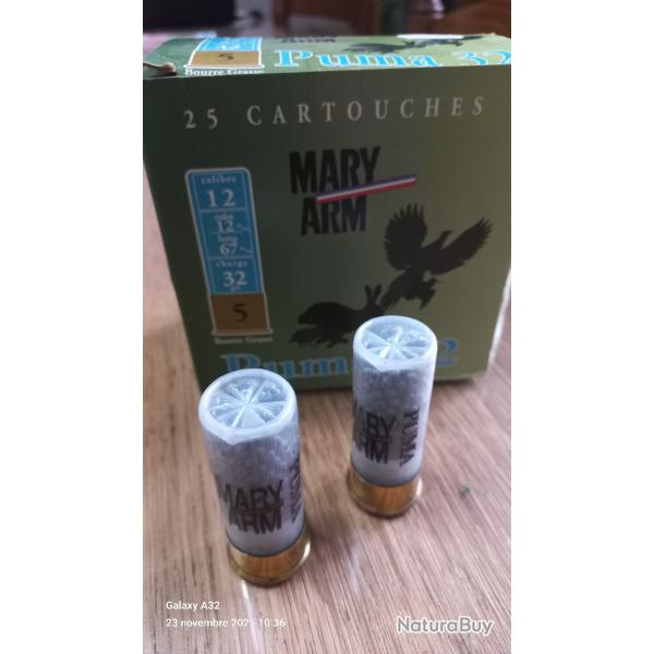 cartouches MARY ARM Puma calibre 12