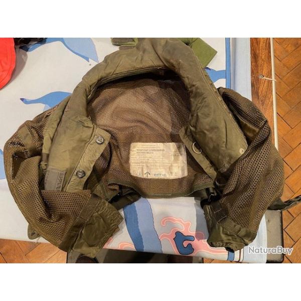 Pilot Life Jacket Gilet de Sauvetage Pilote  US Air Force Life Guard