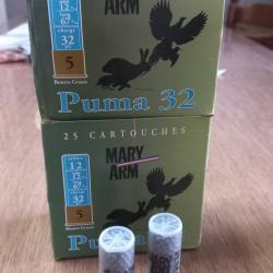 Boite 25 cartouches MARY ARM Puma calibre 12