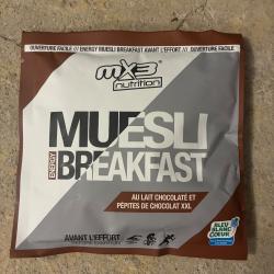 Repas lyophilis&eacute;. Muesli chocolat MX3