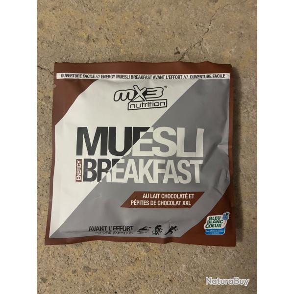 Repas lyophilis�. Muesli chocolat MX3