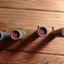 4 cartouches a broche en calibre 24 plombs n6.