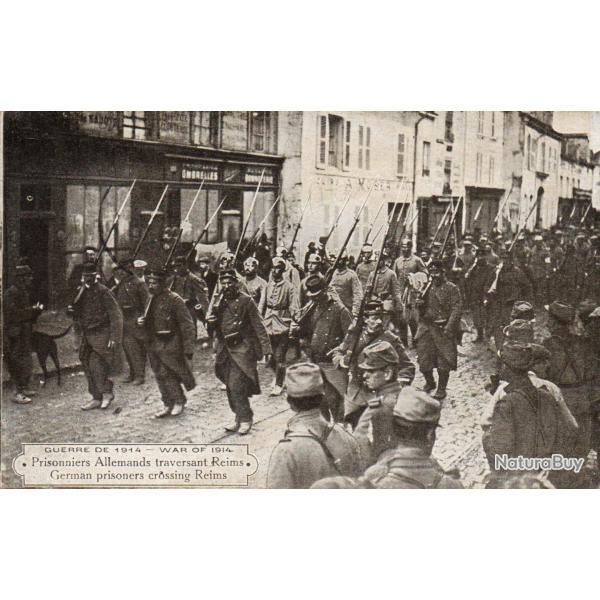 CPA - GUERRE 1914 - Prisonniers Allemands a Reims � Reims N�4339