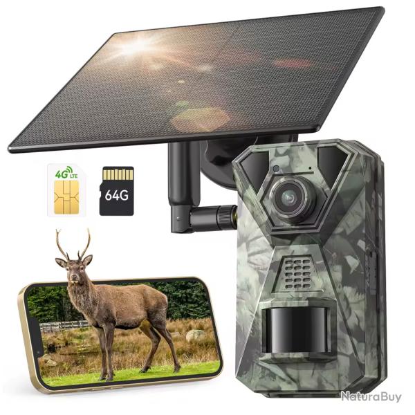 Camera 4G Solaire Vision nocturne tanche........ENCHERE 1 EURO