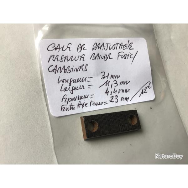 VENDU PAR LE-CUIRASSIER CALE DE RAJUSTAGE RSERVE DE BANDE FUSILS/ CARABINES