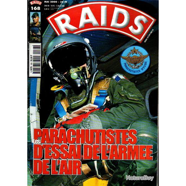Raids 168 parachutistes d'essai de l'arm�e de l'air , carabiniers du gis ,otan,
