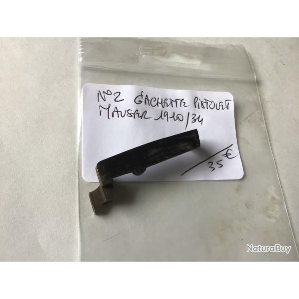 VENDU PAR LE-CUIRASSIER N2 GACHETTE PISTOLET MAUSER 1910/34