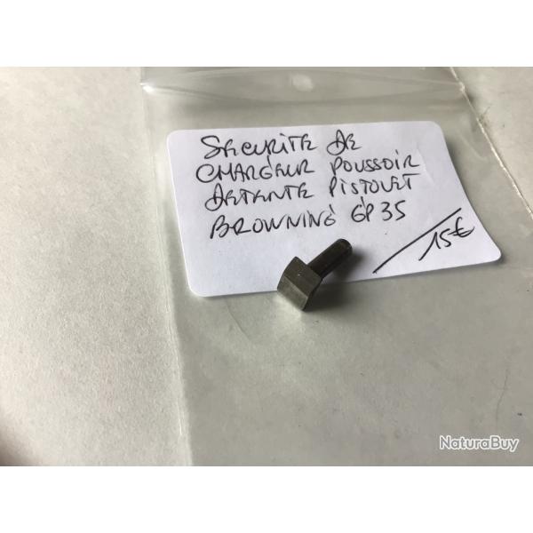 VENDU PAR LE-CUIRASSIER SCURIT DE CHARGEUR POUSSOIR DETENTE PISTOLET BROWNING GP35