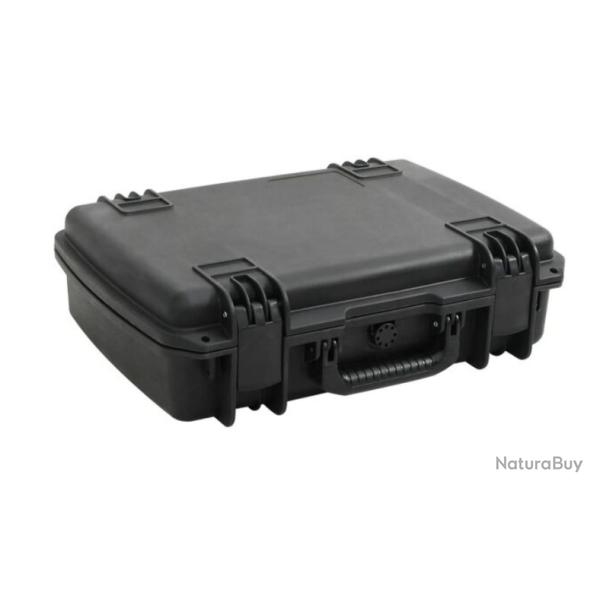Valise vol polypropylne noir 50,5x37x14,5 cm rigide avec mousse