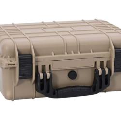 Étui rigide polypropylène sable 40,5x33x17,5 cm résistant et étanche