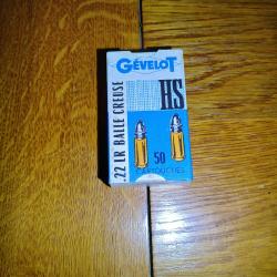Ancienne boite 22lr Gevelot HS