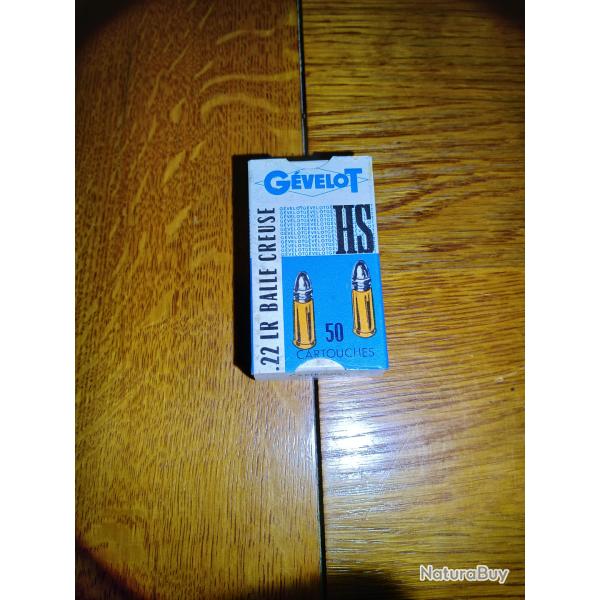 Ancienne boite 22lr Gevelot HS