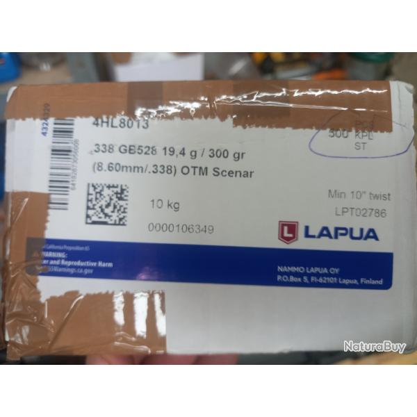 Lapua Scenar  300 grains