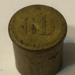 Tr&egrave;s Rare douille tir&eacute;e 11 mm Devisme Marquage G D - Gaupillat et Delien