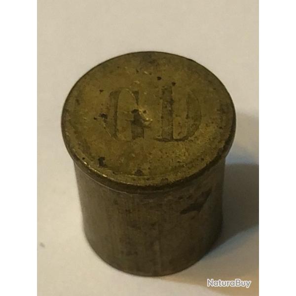 Tr�s Rare douille tir�e 11 mm Devisme Marquage G D - Gaupillat et Delien