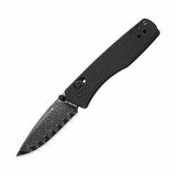 Couteau Kizer Aegis Lame Acier Damas Manche G10 Black Clutch Lock KIV3774A2