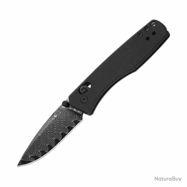Couteau Kizer Aegis Lame Acier Damas Manche G10 Black Clutch Lock KIV3774A2