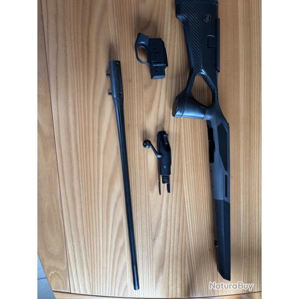 Blaser R8. Carbone FBT unic avec busc rglage ,rapide ultra lgre , cal 7 RM. Canon flter, filet