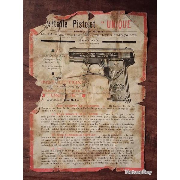 Vends fascicule UNIQUE MOD 17 de dmontage.