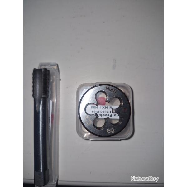 Filiere et tarrot main gauche m14x1