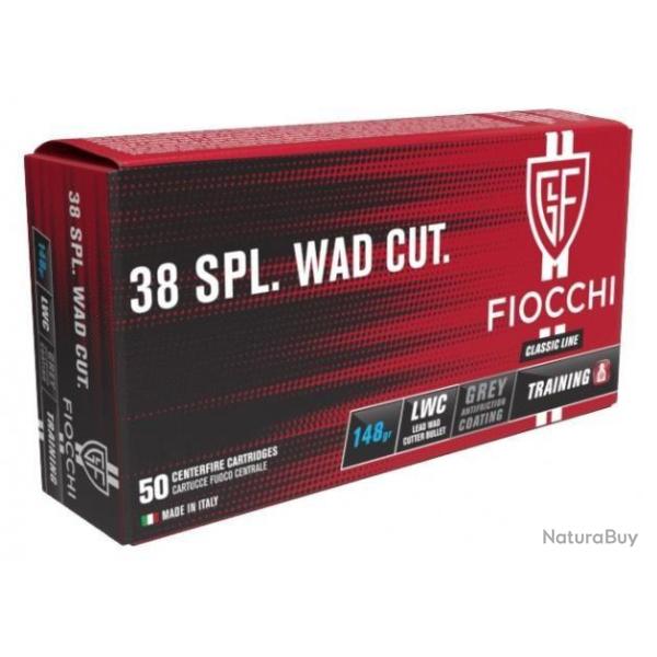 Cartouche FIOCCHI Calibre 38 Sp�cial Lead Wad Cutter 148 GR LOT DE 250