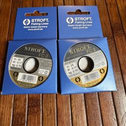 DESTOCKAGE PÊCHE STROFT 2 BOBINES Nylon pour bas de ligne stroft FC 2 - 25 m 0,17 mm 2,70 kg