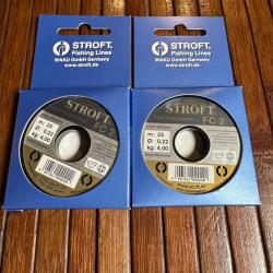 DESTOCKAGE PÊCHE STROFT 2 BOBINES Nylon pour bas de ligne stroft FC 2 - 25 m 0,22mm 4 kg