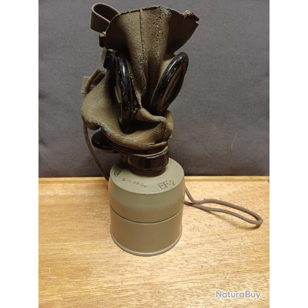 Ancien masque � gaz WW2 mod. FM3 - DP - d�fense civile passive - 1939