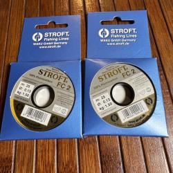 DESTOCKAGE PÊCHE STROFT 2 BOBINES Nylon pour bas de ligne stroft FC 2 - 25 m 0,13mm 1,50 kg