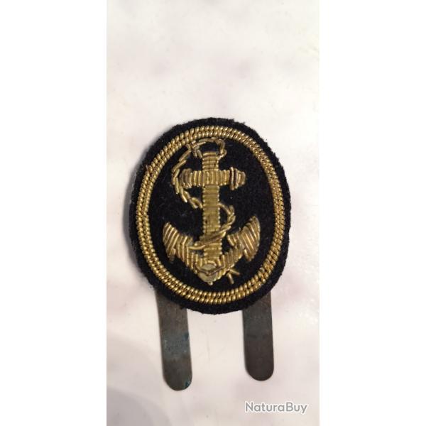 Rare insigne de casquette marine militaire wwII