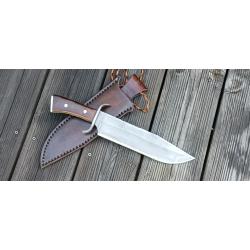 Couteau Bowie forg&eacute; old west par ( Knife- N Coutellerie Nature )