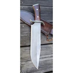Couteau Bowie forg&eacute; old west par ( Knife- N Coutellerie Nature )
