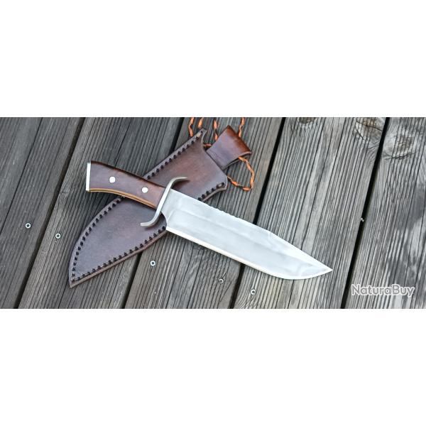 Couteau Bowie forg� old west par ( Knife- N Coutellerie Nature )