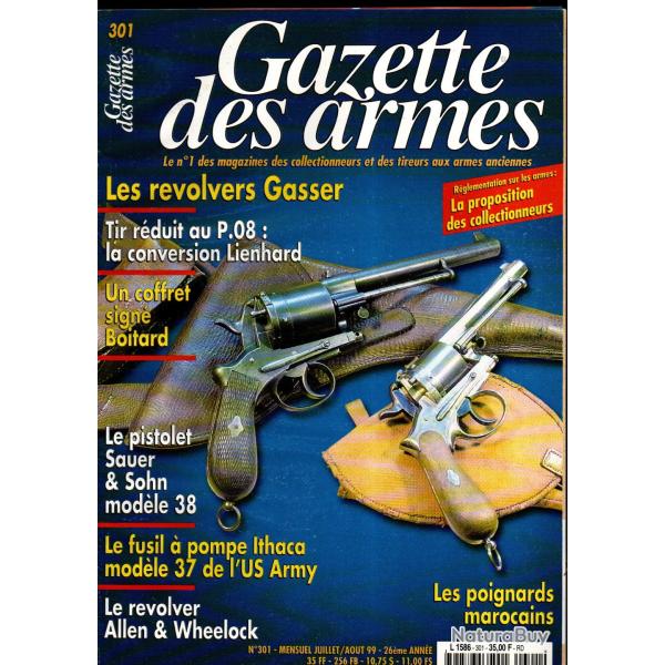 gazette des armes 301, poignards marocains , revolvers gasser 1870-1874, sauer et sohn mod 38 part 1