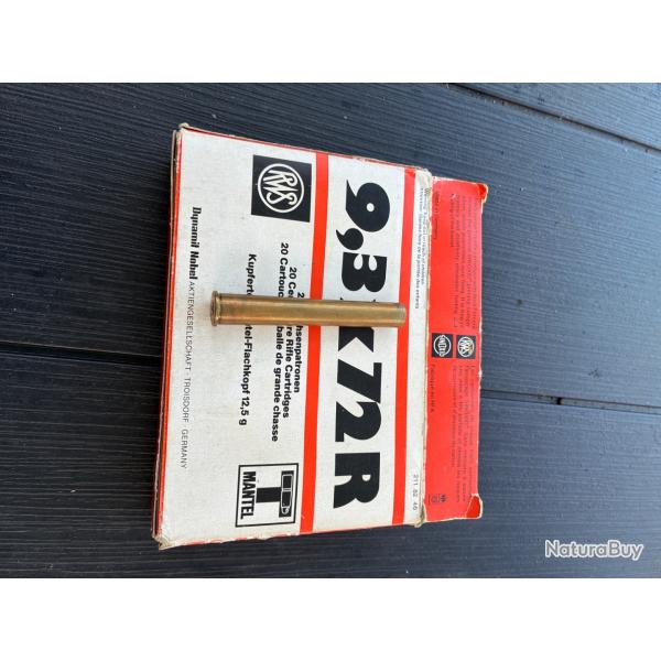 20 douilles 9.3 x 72R RWS