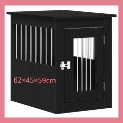 Cage pour chien 62×45×59cm robuste noir(livraison gratuite)