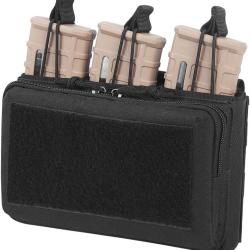 Pochette tactique MOLLE multifonction pour chargeurs 3 emplacements, fermeture à glissière