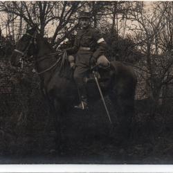 CPA -Photo - SOLDAT CAVALIER CHEVAL-  N&deg;4347