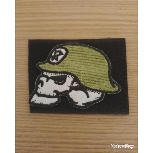 �cusson skull militaire vintage 6/5cm scratch velcro Patch