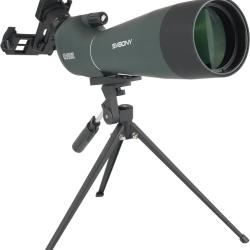 Longue Vue Puissante SV28 Upgrade 20-60x80 HD FMC Adaptateur Smartphone Trépied Sac Tir Observation