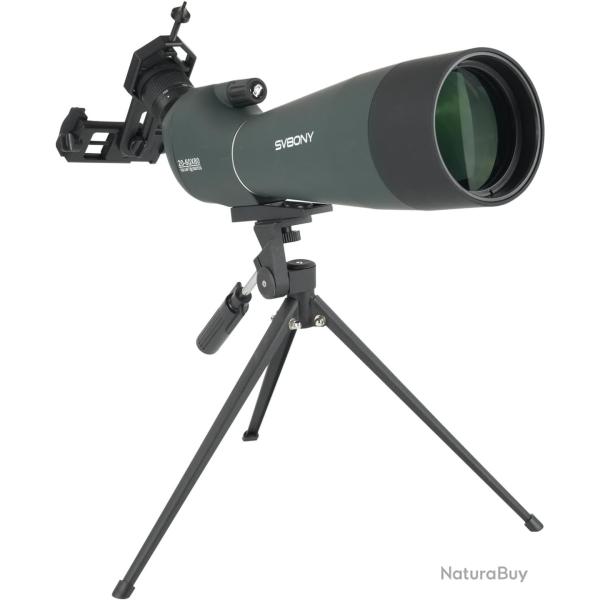 Longue Vue Puissante SV28 Upgrade 20-60x80 HD FMC Adaptateur Smartphone Trpied Sac Tir Observation