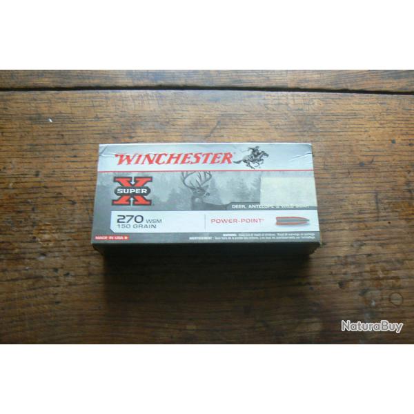 une  boite de balles winchester