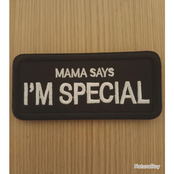 ecusson brod patch pvc slogan humour 9/4CM scratch velcro