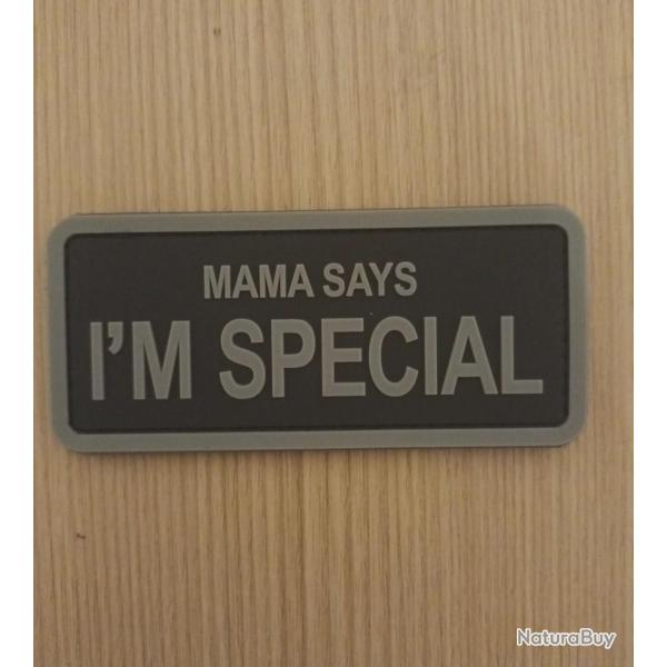 ecusson brod patch pvc slogan humour 9/4CM scratch velcro PATCH