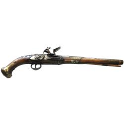 TRES LONG PISTOLET ORIENTAL A SILEX FONCTIONNEL