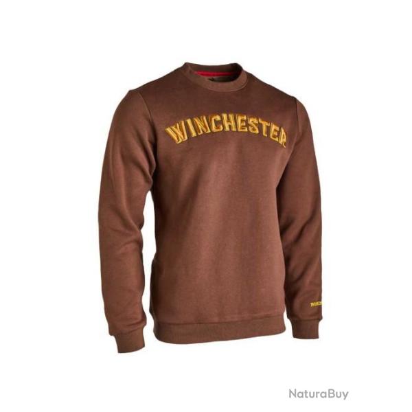 SWEATSHIRT. FALCON. CREW NECK. BROWN WINCHESTER
