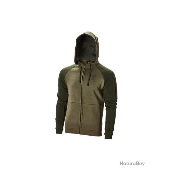 SWEAT BROWNING ZIP SNAPSHOT TWO TONE vert