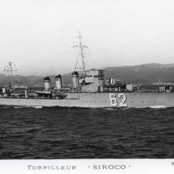 CPA - Marine de Guerre -. TORPILLEUR  " SIROCO "' - N&deg;4360