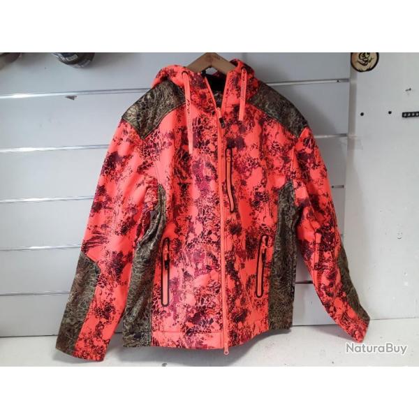 Blouson Prohunt ZIPPE WOLF camo orange HAUTE VISIBILITE