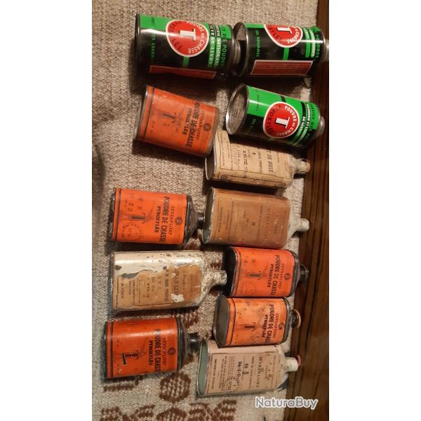 boites de poudre ancienne vide pour collection